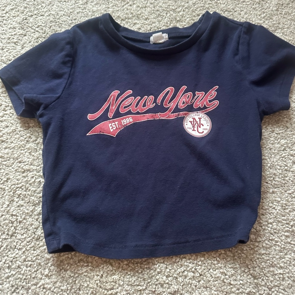 Kids Navy Blue New York T-Shirt
